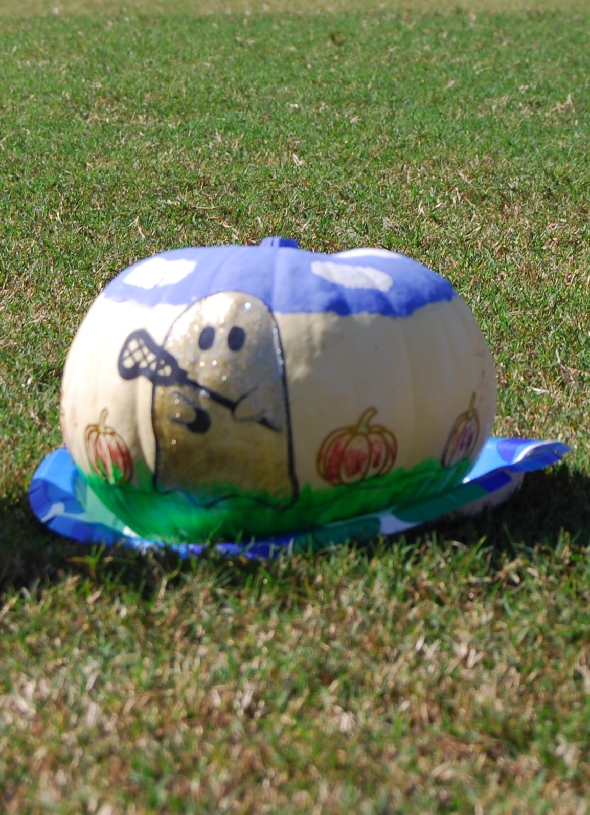 #2 - Ghost Lacrosse Pumpkin